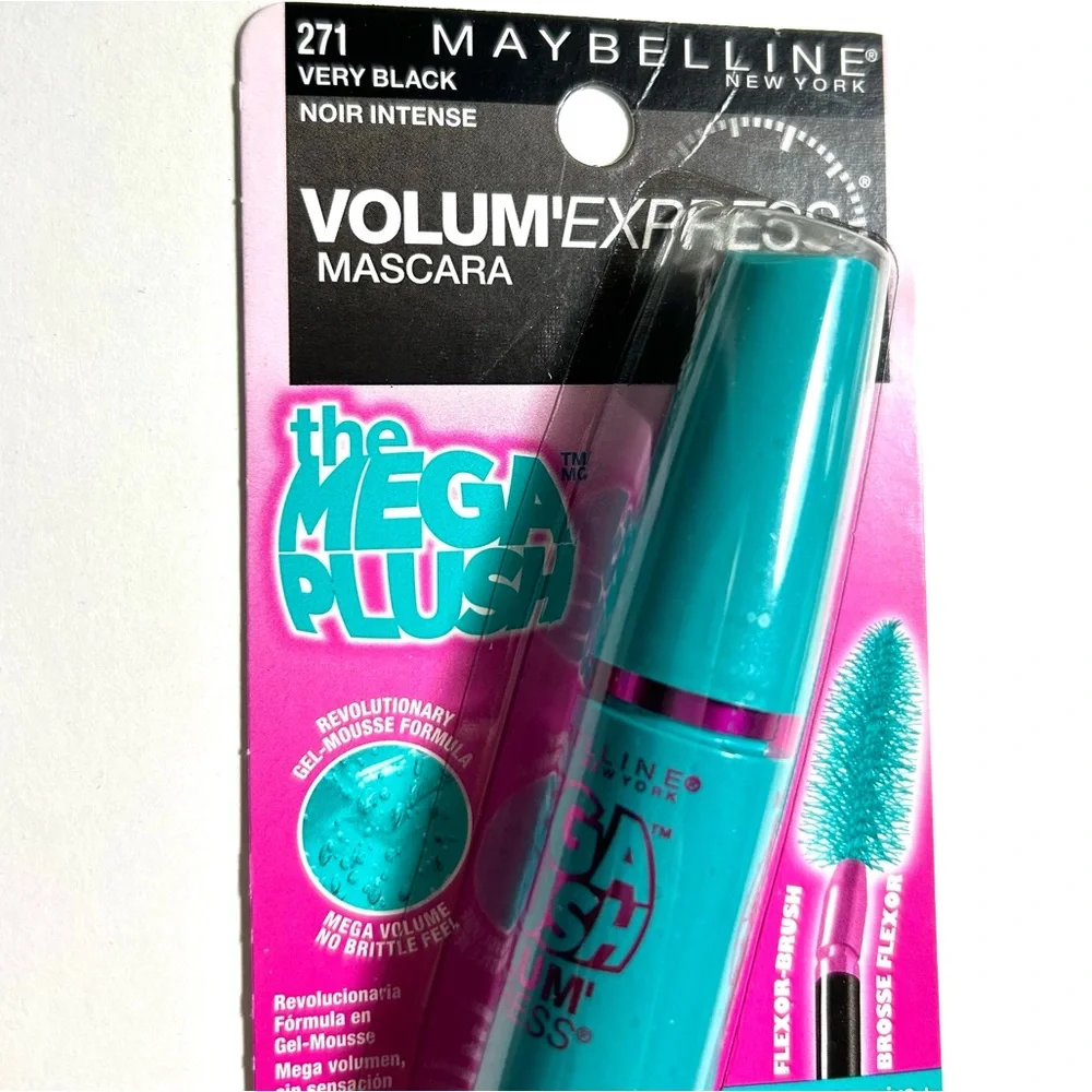 🆕 Maybelline Volum' Express The Mega Plush Mascara 271 Very Black
